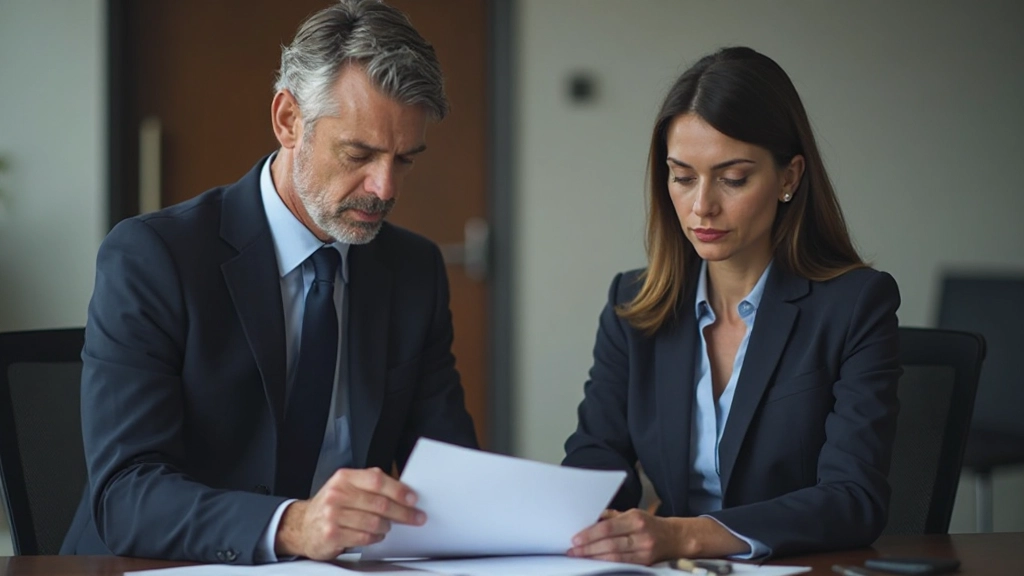 Twee zakelijke partners voeren serieus Nederlands onderhandelingsgesprek aan kantoor bureau